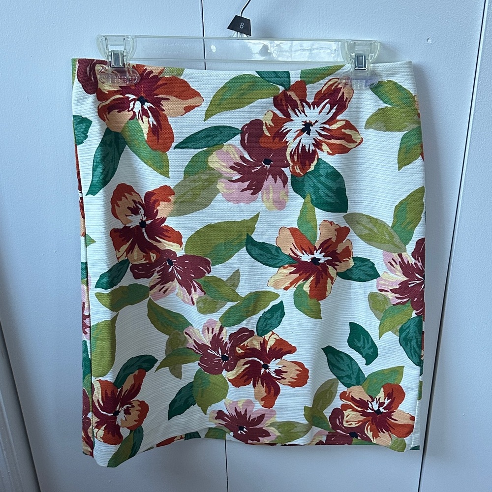Ann Taylor Floral Pencil Skirt Size 2